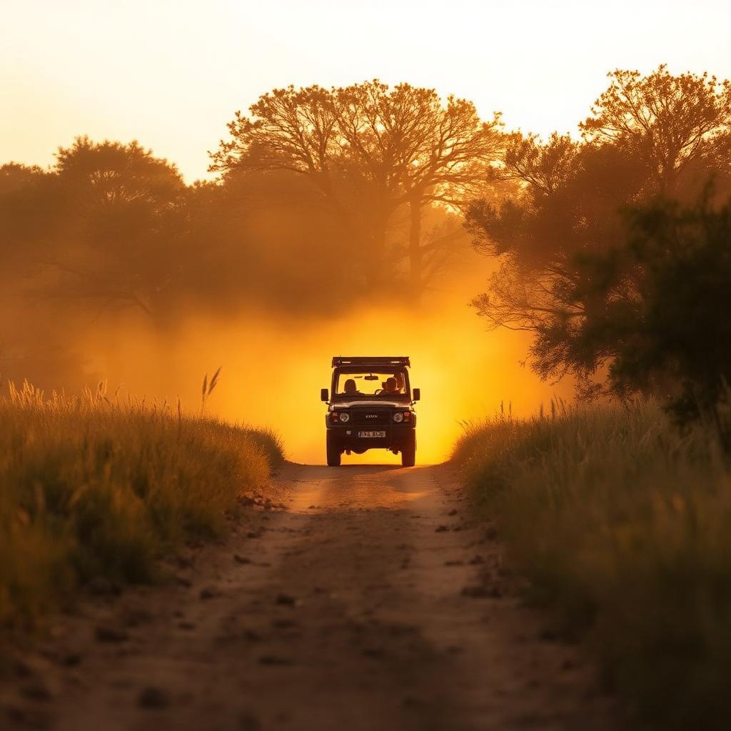 Tiger safari inside the Sariska Tiger Reserve